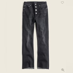 JCrew Women's Charcoal Demi-boot Crop Jean Sz 28